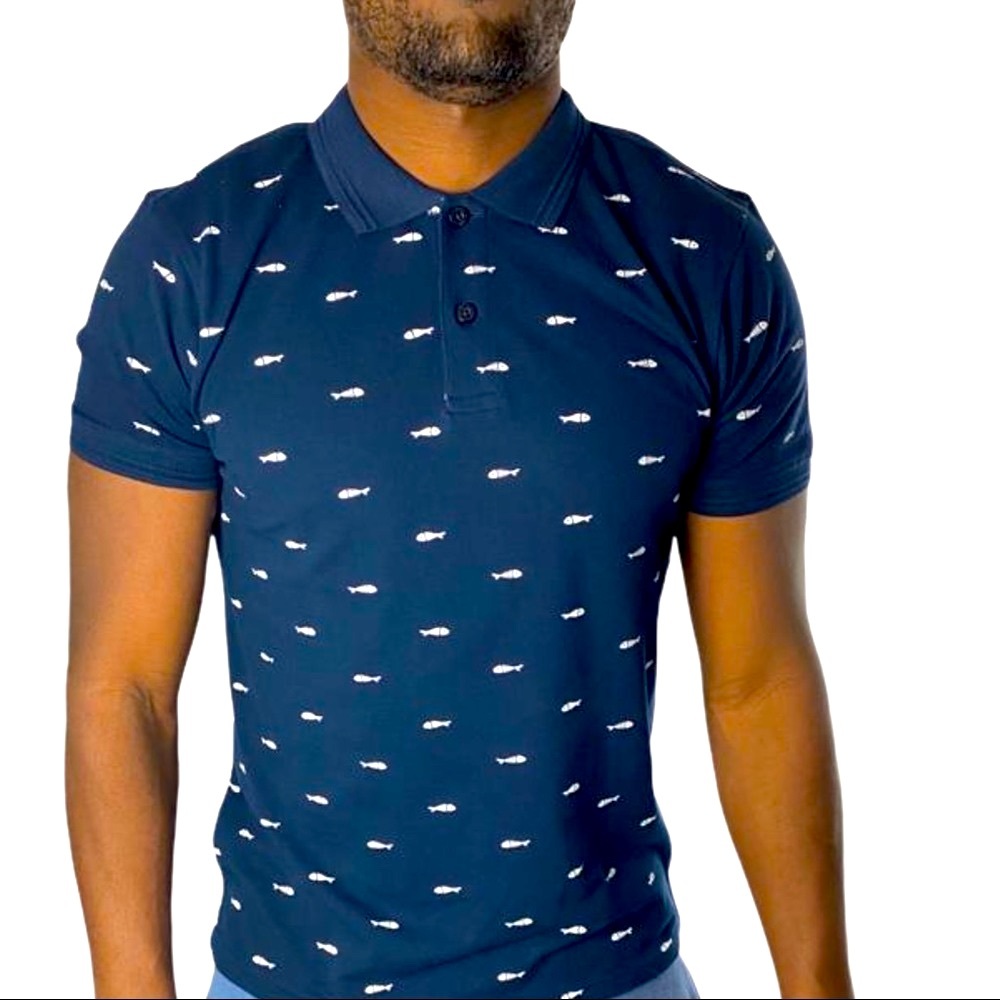 EDD Men's Shirts Sleeve Slim-Fit Polo classic - Picture 2 of 4